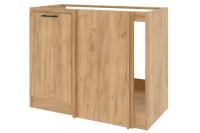 Ревилья 454.36 С Шкаф напольный угловой Дуб крафт золотой