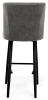 Стул Парма БАРНЫЙ, Т180- светло-серый+нога барная Bh70см 1R38 (черный)