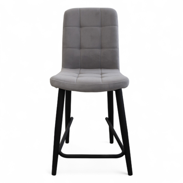 Стул Абсент NEW ПОЛУБАРНЫЙ , Т180 светло-серый+нога 1R38 Bh500 полубарный мини черный