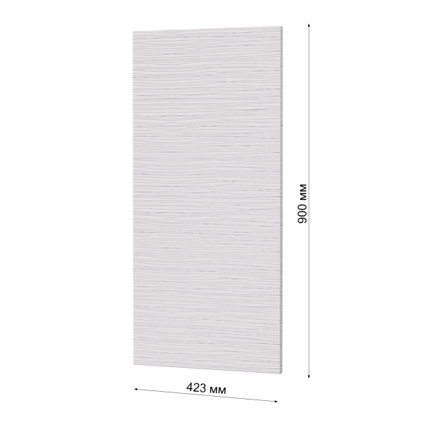 Фасад БЕЛЫЙ СТРАЙП 423 на угловой верх Высота 920