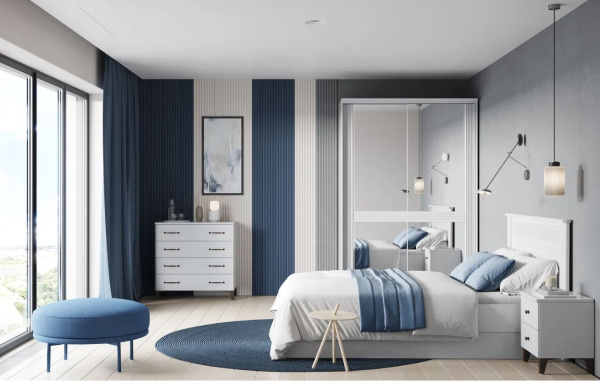 Диана Мод.Д1 Тумба прикроватная лам. белый