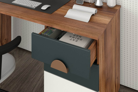 Тризиль Детская 476.06 Стол/Дуб Барокко/зел.камень