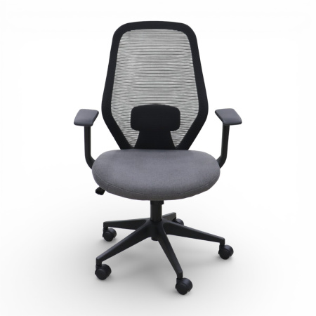 Кресло офисное 8349MB-BK тканьYKX-YSW-40-1-MT/YKX-XS3-21-BL Газлифт.нейлон