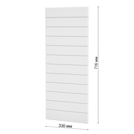 Фасад Софт Тач БЕЛЫЙ 342 торцевой   /  Бомон