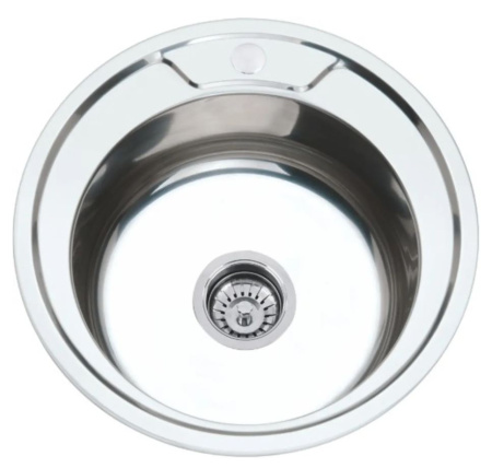 Мойка MG6-49   (круглая)  (со сливной арматурой)