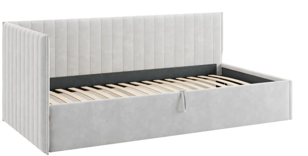 Кровать Твикс  (Тахта)  с подъёмным механизмом 90х200 см галька (велюр)
