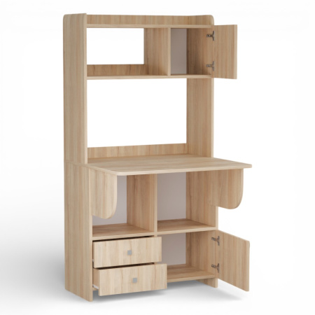 Стол письменный однотумбовый с полкой настольной БН-06/80