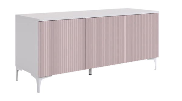 Зефир Тумба 115.01 белое дерево/пудра розовая (эмаль)