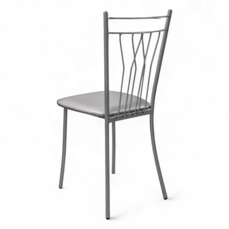 Стул ОНЕГА Лайт, металлик, винил №23 серебро