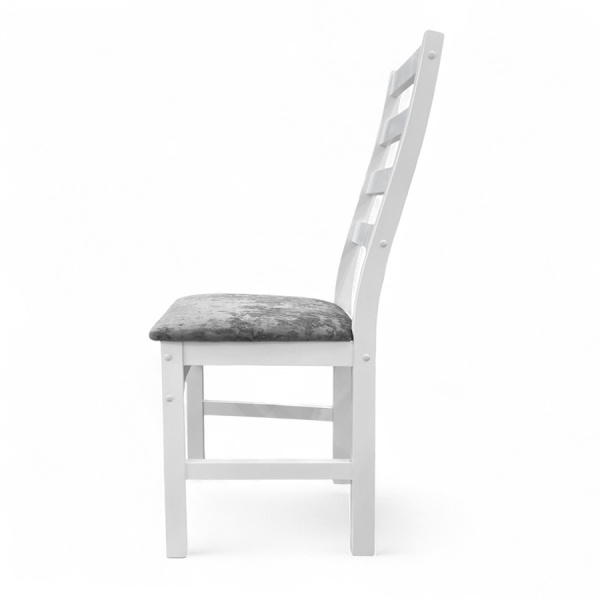 Стул Сотти Р белая эмаль/Kатания 17 (Серая дымка)