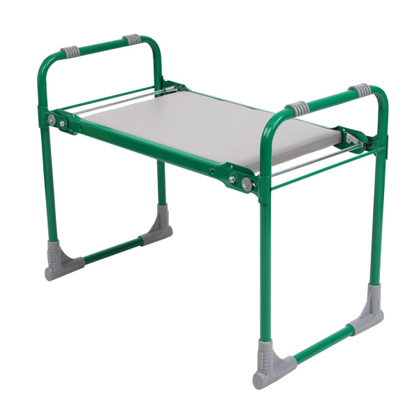 Скамейка садовая с мягким сиденьем,зеленая (арт. СКМ/3)