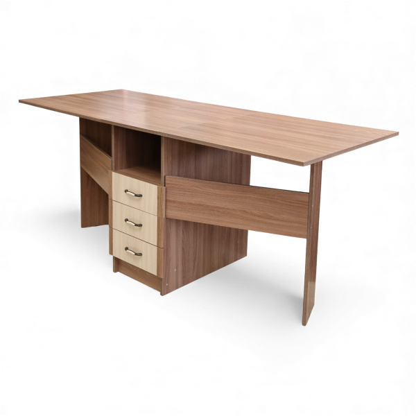 Стол-книжка с ящиками на 400 Ясень шимо темн+ясень шимо светл