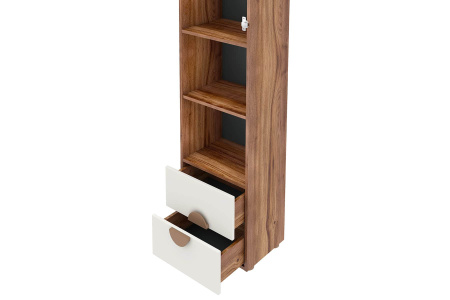 Тризиль Детская 476.04 Шкаф 1 дв. с ящ./Дуб Барокко/зел.камень