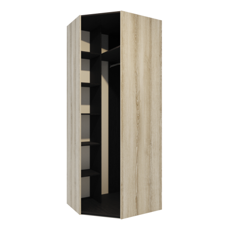 Шкаф для одежды Афина угловой/Лам. ясень таормина/лам. дуб венге