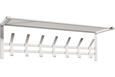 Вешалка Торонто 31 с полкой металл Белый*885