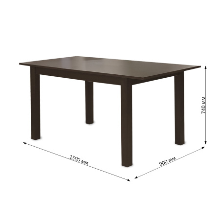 Стол  TVE-6930 Burn Beech (BB), 120(+30)*80*74