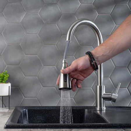 SUS124-017F-2 Смеситель для кухни, Д35