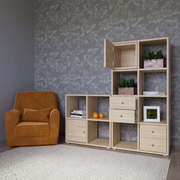 КОРИНН Стеллаж 3 Х 4 ячейки