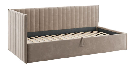 Кровать Твикс  (Тахта)  с подъёмным механизмом 90х200 см латте (велюр)