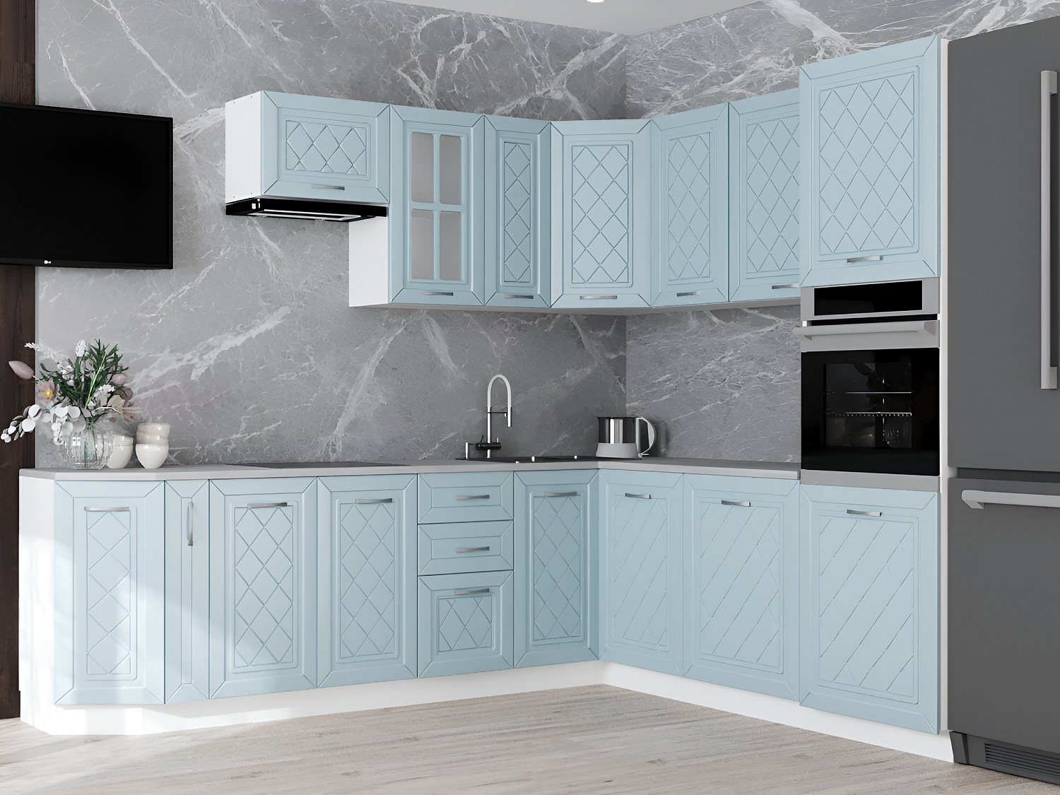 НОВА  Корпус шкафа над вытяжкой 600  h -360 / Белый